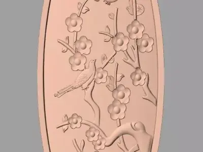 European furniture 3D relief models for CNC wood engraving E239 3D model