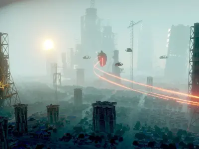 Blender Mega city project 3D model