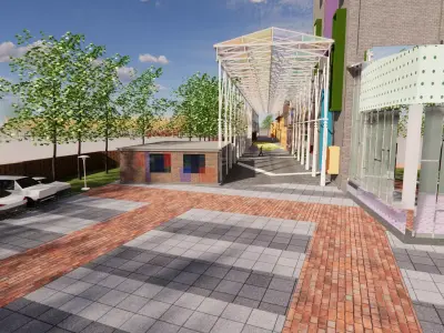 Modern City Block -A35 3D model