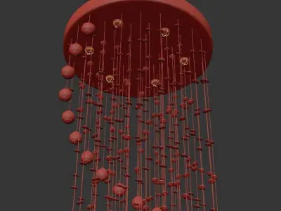 Chandelier Tesoro H 1 4 45 203 N 3D model