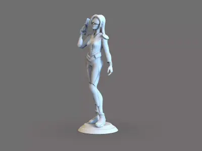 Sci fi girl  3D print model