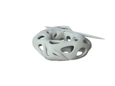 SciFi Cube Object No 17829 Low Poly Shape Texture
