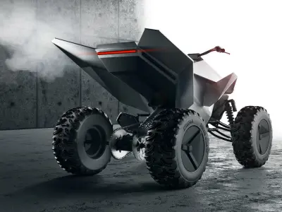 Tesla cyberquad ATV 3D model