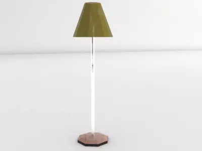 Simple Standing Lamp Low-poly 3D model