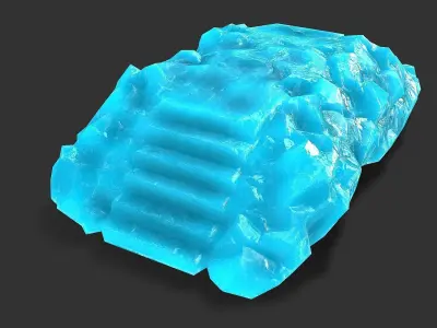 Stairs stone staircase 10 Low-poly 3D model