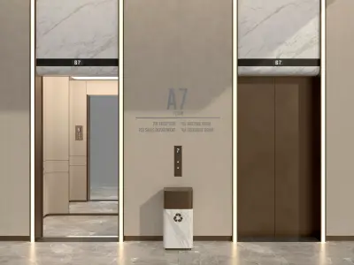 Elevator zone 3D model