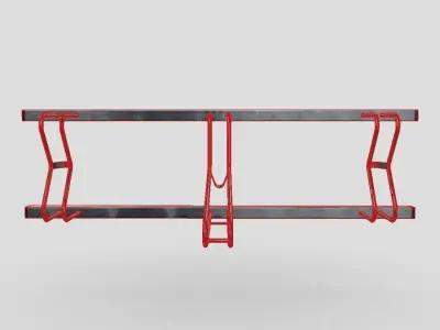 Bicycle Stand 6 Low-poly 3D model