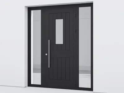 Aluminium door 88 3D model