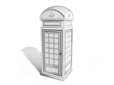 London phone booth 3D model