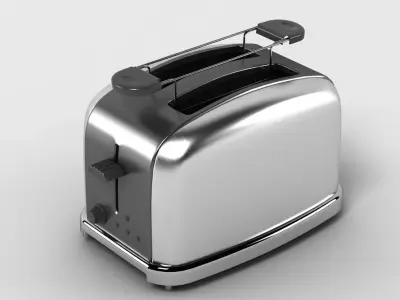 Generic Chrome Toaster 3D model