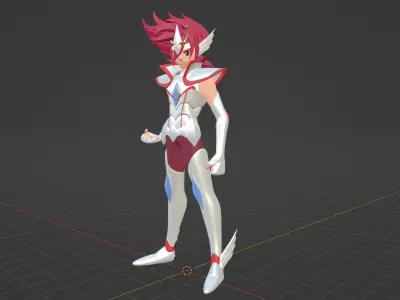 Pegasus Kouga - Saint Seiya Omega Low-poly 3D model
