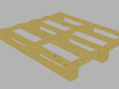 wooden pallet Free 3D model