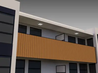 Apartment Building 005 3D model