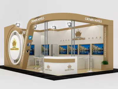 Side CRW Size 8 m x 5 m  Height 350 cm  3D model