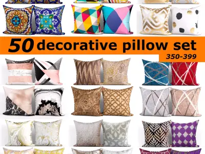 50 Decorative set pillow 350-399 3D model