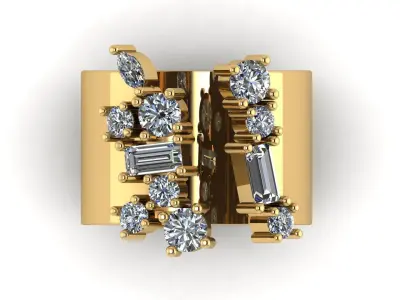 Cocktail Ring 3D print model