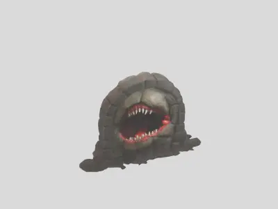 Mouth Portal  Low-poly 3D model