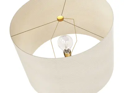 Helena Brass LED Rotary Socket Table Lamp Low-poly 3D model