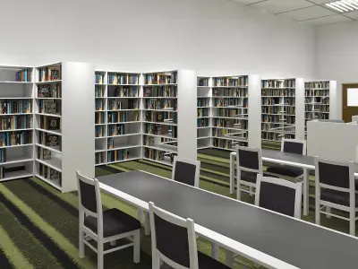  Modern Library Interior 