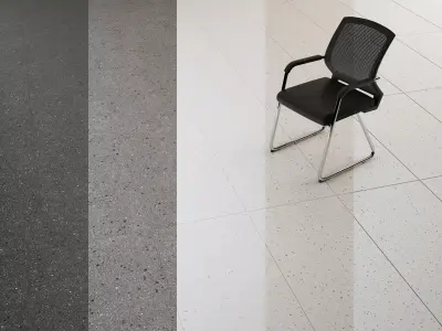 Urban Terrazzo Marble Matt Tile 600 x 1200 mm Texture Map Texture