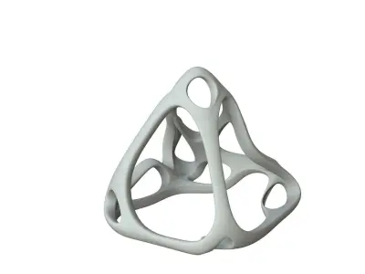 SciFi Cube Object No 64784 Low Poly Shape Low-poly 3D model