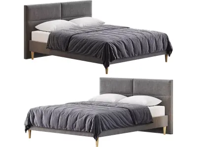 Double bed Elyna 3D model