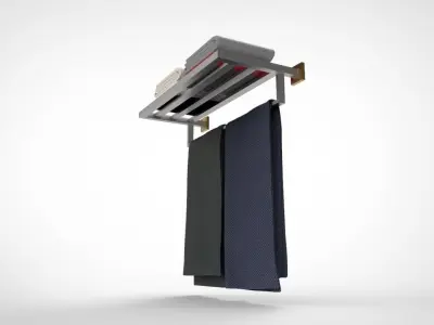 Towel Rack 4 3D model