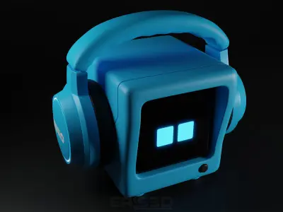 Cute Robot N1 3D model