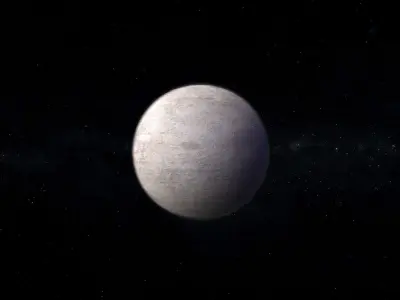 Dwarf Alien Planet or Moon 07 Low-poly 3D model