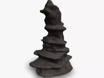 Cave Rock 02 - Base Low-poly 3D model