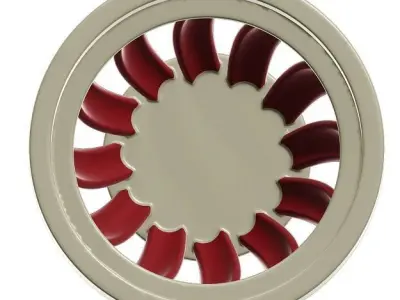 Kids Roof Ventilator Toy 3D model