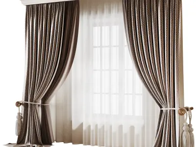 Curtain N3 3D model
