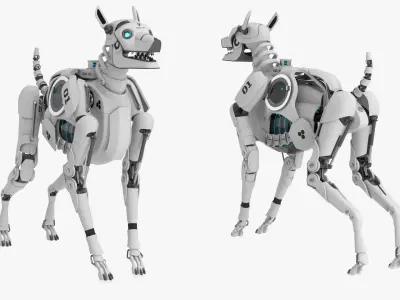  Robots Dog Rigged Collection 4 