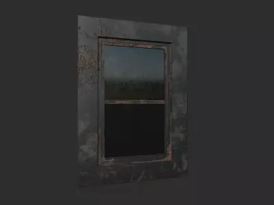rusty window 3D model