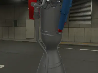 Rutherford Rocket Engine 3D model