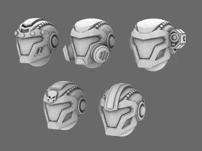 Space Knights V10K Helmet Type  20251202 3D print model