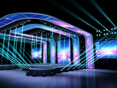 Concert stage 04 design 3D model