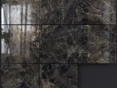 Yurtbay Seramik Alpha Anthracite 600x600 Set 2 3D model