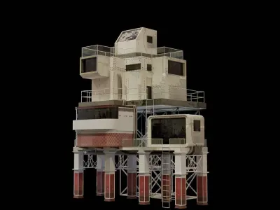 Stack building 3D model
