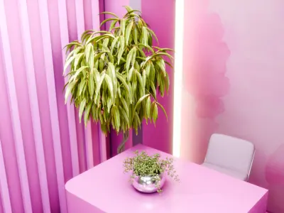 High Quality 3D Modern Exhibition Booth LED Minimalist Aesthetic 3D model