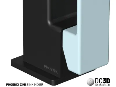 Phoenix Zimi Sink Mixer Taps 3D model
