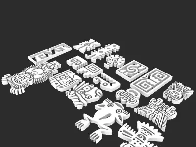 Maya ornament 3D model
