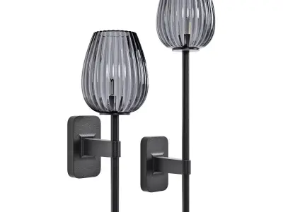 Astro lighting tacoma single-single grande tulip ribbed glass 3D model
