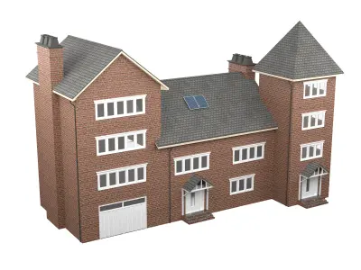 British House Design 12 Low-poly 3D model