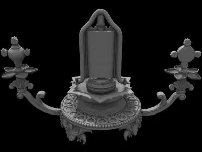 oil lamp venkateswara balaji 3D model