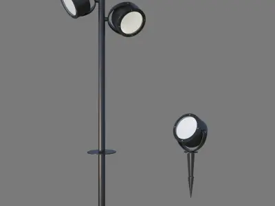 Lantern and spotlight SLV Sitra 360 3D model