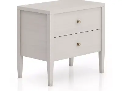 Light Wood Bedside Cabinet 3D model