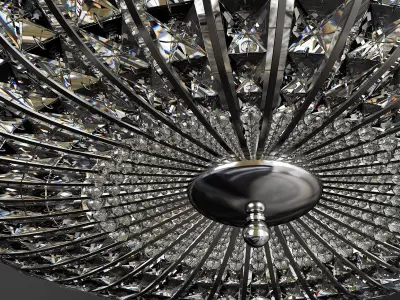 Chandelier Broche Low-poly 3D model