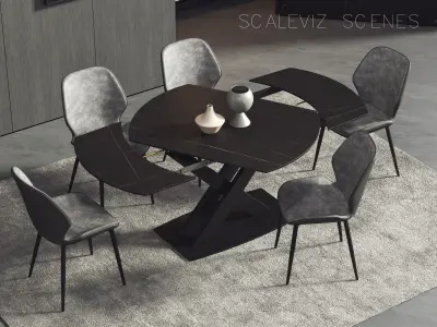 Dining Room Interior 221 3D model