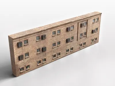 Abandoned Factory-Apartment Realistic Asset Low-poly 3D model